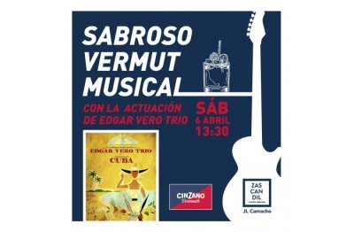 Sabroso vermut musical con actuación de trío musical